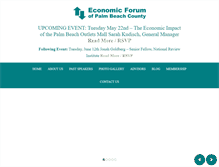 Tablet Screenshot of economicforumpbc.com
